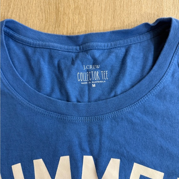 EUC JCrew Factory Summer Fridays Blue Collectors TShirt Medium Summer Vacation - Picture 5 of 9